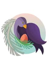 nesting bird Card 32525 created by Ink Pudding