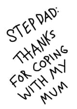 Stepdad Father's Day card created by Naughty Nice