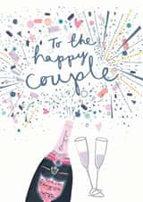 Champagne popping wedding/engagement created by Louise Tiler