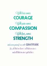 loss comes Thinking of you Card 14875 created by The Cosmic Castle