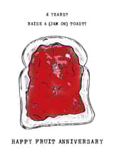 4th toast Anniversary Card 12509 created by Panda and the Prince