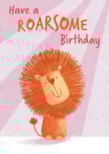 roarsome lion Birthday Card 14847 created by Dinky Rouge