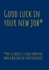 told them Good Luck Card 12008 created by #TrueStory Designs