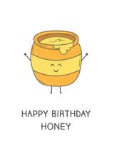 Hun Honey Birthday Card 14075 created by BumbleB Design