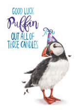Good luck Puffin out the candles! created by Citrus Bunn