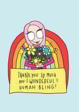 floral illustration Thank You Card 13866 created by Mellow Doodles