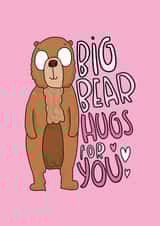 bear hug Love & Friendship Card 13867 created by Mellow Doodles