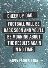 don't worry Father's Day Card 33530 created by Offside Cards