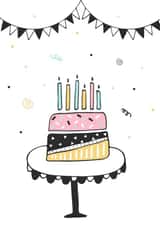 birthday cake Card 38526 created by Helen Priest