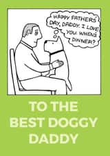 happy daddy Father's Day Card 24607 created by Off The Leash Cartoons by Rupert Fawcett