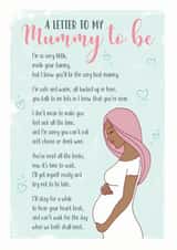 Heartfelt Mothers Day Card - Mummy To Be - A Letter To My Mummy To BE created by Eskimo Kiss Designs