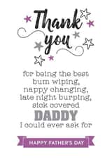 thank you Father's Day Card 5096 created by Silly Prints