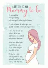 letter mummy Pregnancy Card 5860 created by Eskimo Kiss Designs