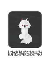 ghost direwolf Anniversary Card 36443 created by Big Kid