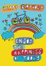 bicycle happy Birthday Card 14933 created by Alice Palace