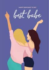 girlgand bestfriend Birthday Card 14606 created by JemWro Design