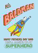 Superhero Father's Day card created by Happy Octopus by Rupert Fawcett