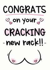 Boob job congratulations card, get well soon surgery card 1000 created by The Laughing Sloth