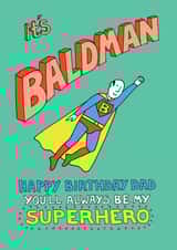 baldman bald Birthday Card 15139 created by Happy Octopus by Rupert Fawcett
