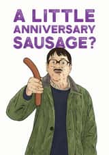 sausage funny Anniversary Card 14474 created by Picardso