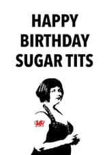 welsh sugar Birthday Card 13711 created by Winnie's Design