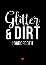 Dad glitter New Baby Card 39577 created by A Piece of HeART UK