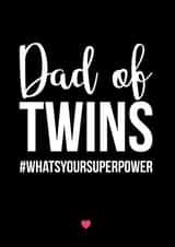 dad twins Father's Day Card 39580 created by A Piece of HeART UK