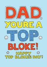 Top Bloke Father's Day card created by Happy Octopus by Rupert Fawcett