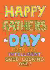 intelligent good Father's Day Card 39319 created by Happy Octopus by Rupert Fawcett