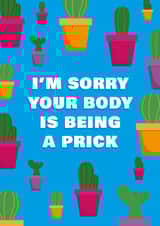 Cactus get well soon card created by Bex Rocks