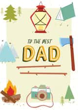 dad camping Father's Day Card 37917 created by Her Design World