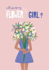 Flower girl - blue dress - wedding created by Her Design World