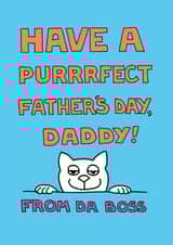 cat funny Father's Day Card 1814 created by On The Prowl Cat Cartoons