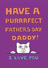 have purrrfect Father's Day Card 1815 created by On The Prowl Cat Cartoons