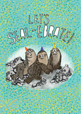 seal celebrate Congratulations Card 1260 created by 2B Or Not 2B