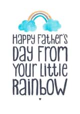 Your little rainbow Father's Day card created by Elena O'Neill