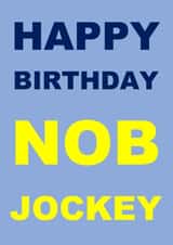 nob jockey Birthday Card 39658 created by Woohoo!