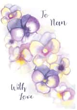 To Nan With Love Floral Card created by Zoe-Claire