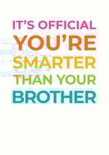 exam congratulations - smarter than your brother created by Studio 9