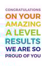 alevels results Congratulations Card 10612 created by Studio 9
