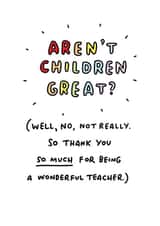arent children Thank You Card 5309 created by Veronica Dearly