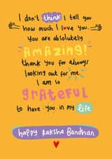Heartfelt Raksha Bandhan Card - You Are Amazing created by The Playful Indian