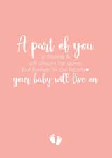 miscarriage stillbirth Thinking of you Card 15380 created by Kimberley dobison