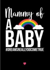 mummy mammy New Baby Card 15416 created by A Piece of HeART UK