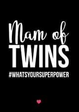mam twins Mothers Day Card 15418 created by A Piece of HeART UK