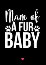 mam fur Mothers Day Card 39583 created by A Piece of HeART UK