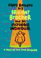 Brother - Birthday Card - Fun - Cute created by Pink wink