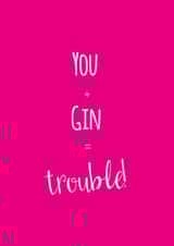Gin you Love & Friendship Card 39829 created by The Tiny Typewriter Co.