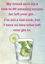 Funny gin Card 34963 created by Nicky Bennett