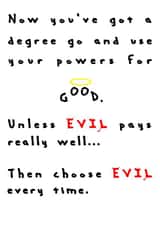 degree power Congratulations Card 15084 created by Kine Cards